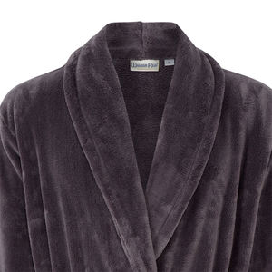 Bata <span class=keywords><strong>de</strong></span> Baño <span class=keywords><strong>de</strong></span> Microfibra Afelpada con Cuello Chal para Mujer, para Baño, Spa, <span class=keywords><strong>Hotel</strong></span> - Product Image 3