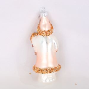 Boule de Noël en verre soufflé à la main, personnalisée, directement de l'usine, mini Père Noël en verre, ornements de Noël, ornement à suspendre à l'arbre de Noël - Product Image 2