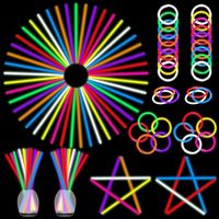 100 pièces Bracelets lumineux pour enfants Vente chaude Bracelets LED jetables pour concerts et événements