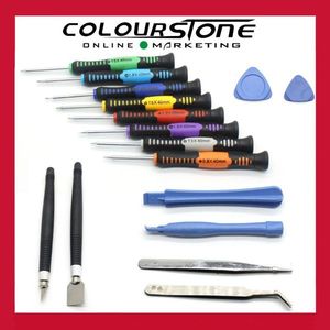 Colourstone Mobile Phone Repair Tool Kit <b>Screwdrivers</b> <b>Precision</b> Set With Plastic Openers And Tweezers For Electronics Fixing - Product Image 3