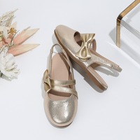 Chaussures coréennes transfrontalières pour filles, collection Printemps/Automne 2026, à enfiler, antidérapantes, résistantes à l'usure, respirantes, avec nœud, style escarpin à la cheville