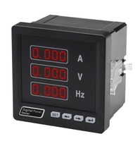 Instrumento digital monofásico trifásico RS485 medidor de panel digital AVHZdigital AC amperímetro