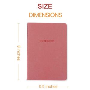 A5 Custom Sewn Binding Matte PU Leather Printed Organizer/Planner <b>Journal</b> Simple Cover Notebook for Students - Product Image 3