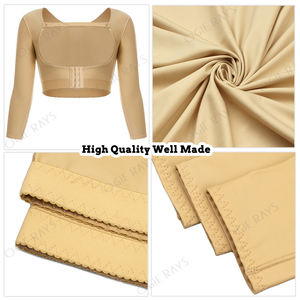 Vêtement de compression post-liposuccion, étape 1 et 2, façonneur de bras, bande de compression thoracique, <span class=keywords><strong>corset</strong></span>, bustier, manches longues, fajas, vêtements de maintien - Product Image 5