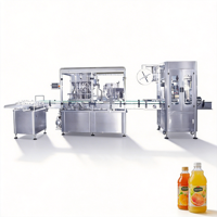 Machine automatique de remplissage et de bouchage de jus d'orange et de mangue pour bouteilles en plastique et en verre