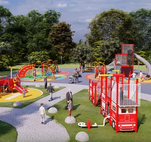 Custom Design Park Landscape Play Complex Outdoor Playground System for Commercial Use Playscape
