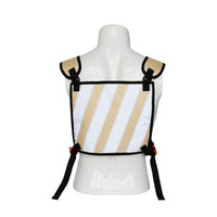 Sac de poitrine imperméable à la mode pour hommes pour la course de nuit et la randonnée avec harnais réfléchissant et fermeture à glissière