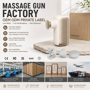 Mini Massaggiatore Muscolare Portatile Ricaricabile con Motore Brushless, <span class=keywords><strong>Pistola</strong></span> per Massaggio Profondo a Percussione per Viaggi, Casa e Ufficio - Product Image 1