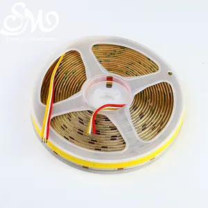 CCT Cob Led Strip dimmerabile 24v 12V 608 LED 10mm 5m Cob Led Strip