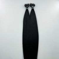 D.S Hair Wholesale - Extensions de cheveux humains à anneaux nano de 16 à 28 pouces, 100g, cheveux naturels lisses, prix de gros