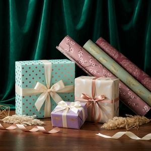 Papel de Regalo Personalizado en Rollo, Impreso al por Mayor, Papel de Embalaje para Navidad, Cumpleaños, Fiestas, Fábrica OEM - Product Image 4