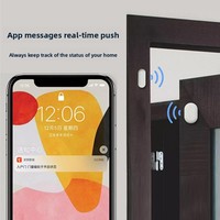 Sensor Magnetik Pintu Jendela Pintar Graffiti ZigBee WiFi Pemantauan Jarak Jauh Alarm Suara Sakelar Terkait Kontrol Lampu