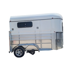 Remolque de Lujo para Dos Caballos con Carga Recta y Armario, Estándar Europeo - Product Image 1