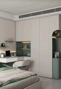 Factory Outlet Moda moderna Diseño minimalista Dormitorio Puerta corredera Armario - Product Image 2