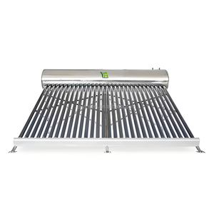 Conjunto de <span class=keywords><strong>calentador</strong></span> de agua <span class=keywords><strong>solar</strong></span> compacto de acero inoxidable de 200 litros, tubos de vacío, ahorro de energía eléctrica para uso doméstico, sol - Product Image 5