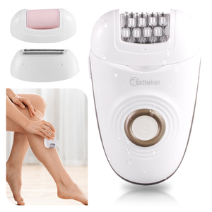 Épilateur HATTEKER HT-6258 pour femmes - Rasoir électrique sans fil pour le visage, les jambes, les bras, les aisselles, le bikini - Product Image 2