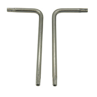Kunci L Torx Allen Heksagonal Lengan Pendek Kunci Allen Heksagonal Baja Karbon Berlapis Nikel untuk Perbaikan Perakitan Sekrup dan Baut