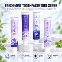 Tube de dentifrice en aluminium et plastique avec logo personnalisé, emballage laminé imprimé UV, haute barrière, bouchon à vis 12,7-35 mm