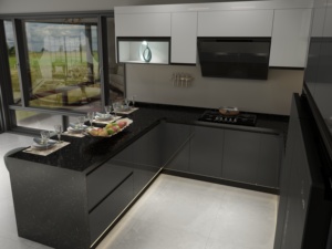 2022New armoires de cuisine en laque finie mate moderne conçoit des armoires de cuisine en laque blanche moderne de vente chaude fabriquées en chine - Product Image 4
