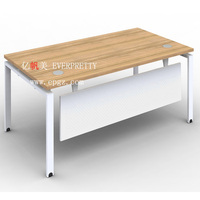 Meubles de bureau scolaire Structure en bois Bureau simple avec tiroirs et rangement mobile