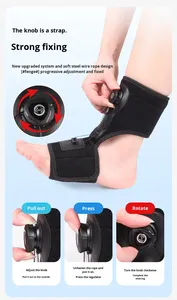 Néoprène Protection Professionnelle Pied Chute Support Bouton Réglable Résistance Bande Cheville Brace Orthèse Correcteur Pied Cheville - Product Image 3