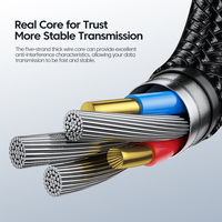 Cable de Datos Toocki Stable de 100W PD, 5A de Alta Corriente, Sincronización Rápida de Archivos, Protección con Chip Inteligente, para Viajes y Uso en Exteriores