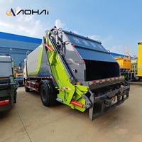 Camion à ordures de transmission manuelle de compacteur diesel de haute qualité de FAW 4x2 240HP 15Ton avec le moteur de pompe de moteur de composants de noyau