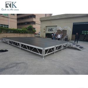 Plataforma Ajustable Antideslizante para Discursos, Instalación Rápida, Aluminio y Madera Contrachapada, 750 kg/m² - Product Image 5