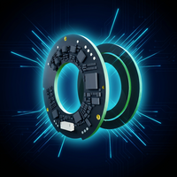Encodeur inductif absolu 17/19 bits avec grand arbre creux de 15/36 mm pour actionneur rotatif de robot humanoïde