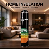 JUNBOM Mousse polyuréthane monocomposant en spray, mastic de calfeutrage et adhésif pour l'installation de portes et fenêtres, projets de construction, fabrication OEM