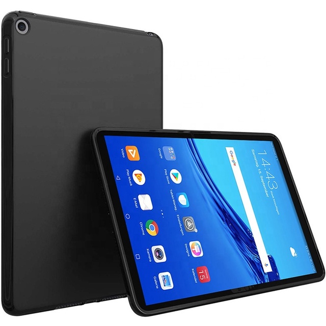 Tablet Case for Huawei MediaPad M2 M3 M5 M6 Lite 8.0 8.4 10.1 10.8 Shockproof Bumper Black TPU Shell Soft Silicone Back Cover