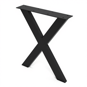 HANkRACk HK-<span class=keywords><strong>TL</strong></span> Gambe di Supporto per Mobili a Forma di <span class=keywords><strong>X</strong></span> in Legno, Piedistallo per Tavolo in Metallo con Rivestimento in Polvere - Product Image 1