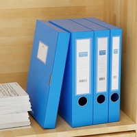 Prix de gros, bureau promotionnel, 3 pouces, étui transparent pour documents/dossier, boîte en plastique A4 A5, boîte d'archive