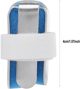 Attelle de soutien pour doigt en aluminium léger avec sangles Velcro pour la protection des blessures sportives - Product Image 3