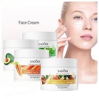 Crème de beauté SADOER au lait, aloe vera, carotte, avocat et bave d'escargot, crème pour le visage, soin de la peau, apaisante, hydratante et éclaircissante