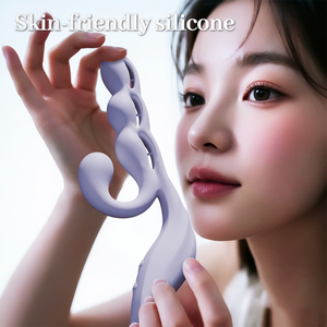 Vibrateur Triple Stimulation Lapin Point G Clitoridien Point A Contrôle par APP Silicone Liquide Souple et Torsadable 12 Vibrations - Product Image 1