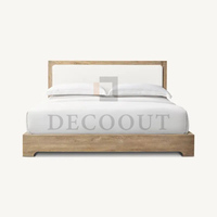 Neu Aktualisiert Modern Massive Eiche Holz Kingsize-Bett Eiche Schlafzimmer möbel Apartment Hotel Bett
