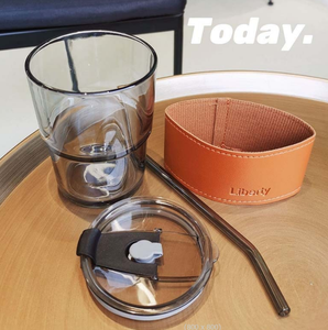 Vendita calda di alta qualità di lusso personalizzato acqua potabile bevanda vetro barattolo tazza con coperchi paglia - Product Image 5