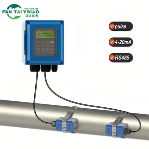 デジタル廃水処理パイプタイプ安価な超音波流量計ポータブル事実上圧力損失流量計なし - Product Image 1