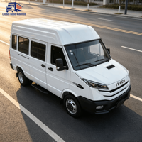 Moteur diesel SOFIM 2.5T de Chine, IVECO Turbo Daily Van, boîte manuelle 5 vitesses, toit haut, bus de passagers 5-9 places