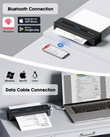 Impresora Térmica Portátil Inalámbrica Phomemo M832 A4, Impresora Móvil sin Tinta de 300DPI para Papel Tamaño Carta de EE. UU. de 8.5"x11", para Viajes, Oficina y Trabajo