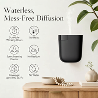 Diffuseurs d'huiles essentielles électriques en plastique pour la maison, sans eau, aromathérapie, commande intelligente, désodorisant mural automatique à brancher