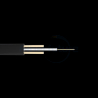 Funda Cable de fibra óptica de caída plana GYFXTBY HDPE Antena Exterior Blanco 1 núcleo 3 Sling Cable óptico Ztt 12 Core Fibra óptica 5M