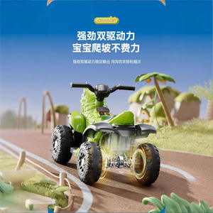 รถเอทีวีไดโนเสาร์ไฟฟ้าสำหรับเด็ก ของเล่นขี่ได้ ผลิตจากพลาสติก รถสี่ล้อ พร้อมแบตเตอรี่อัพเกรด เล่นได้นาน - Product Image 5
