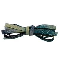 Lacets Weiou noirs, vert foncé, kaki, lacets plats en fil métallique, lacets élastiques à transfert thermique, adaptés aux chaussures