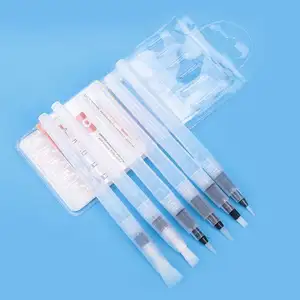 6pcs Set Art Paint Brush Caligrafia Caneta Recarga Transparente Limpar Aquarela Escova Caneta Recarregável Escova Caneta