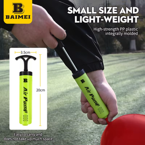 BAIMEI 2024 pompa bola portabel Mini pompa udara tangan pompa bola dengan jarum untuk sepak bola bola Yoga sepak bola - Product Image 4