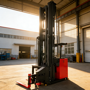 Electric <strong>3</strong> <strong>Way</strong> <strong>Forklift</strong> 1.5 Ton 6m Mast Very <strong>Narrow</strong> <strong>Aisle</strong> Warehouse Truck NOELIFT CE - Product Image 4