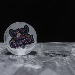 Individuell Bedruckter Glas-Hockey-Puck Lasergravierter Kristall-Hockey-Briefbeschwerer für Sport-Souvenirs - Product Image 2