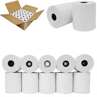 Rollos de Papel Térmico de 57x38mm sin Núcleo para Impresión de Recibos en Cajas Registradoras, para Impresora POS Móvil de 57mm